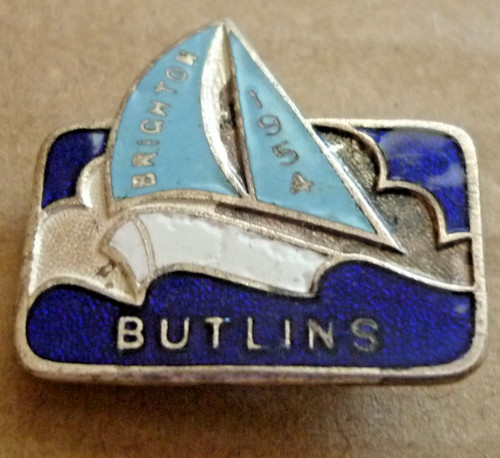 Vintage enamel badge - vintage,