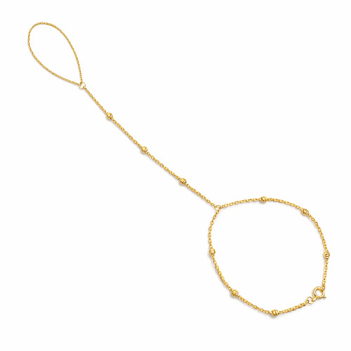 22ct gold hand - 22ct, chain
