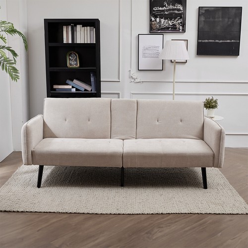 Fabric upholstered sofa - sofa, bed