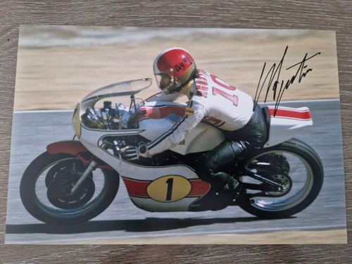 Giacomo agostini signed 12x8 - giacomo,