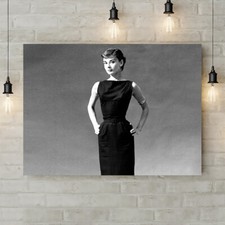 AUDREY HEPBURN - BLACK DRESS -