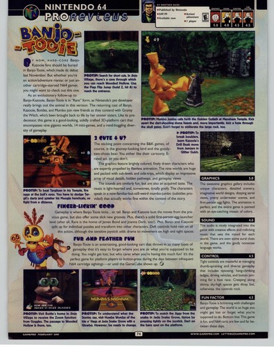 2001 banjo tooie n64 - n64, review