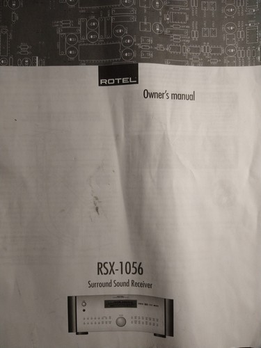 Rare original rotel rsx 1056 - rare, rsx-1056