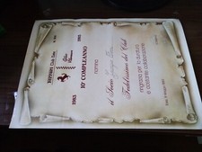 FERRARI CLUB  Gilles Villeneuve  1993" Giorgio Ferri " secretary of Enzo Ferrari