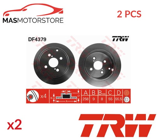 Rear brake discs set - brake,