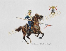 17th Lancers (Death or Glory) – Framed Military Artwork (11x14” or 8x10”)