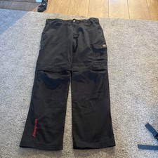 Snap-On Tools Workwear Trousers Black Work Cargo Car Mechanic Pants 36R