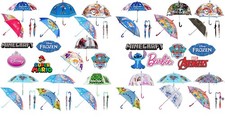 2Pcs Kids Umbrella Set Waterproof Windproof Sun Rain Age 3-7 Back to School UK