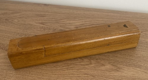 Vintage wooden pencil - case, box