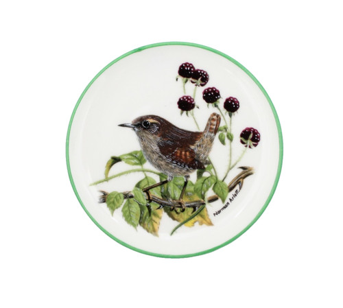 Coalport wren plate 5cm - wren,