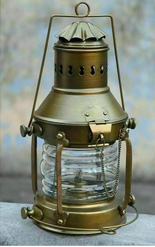 Brass minor oil lamp - 12"brass,