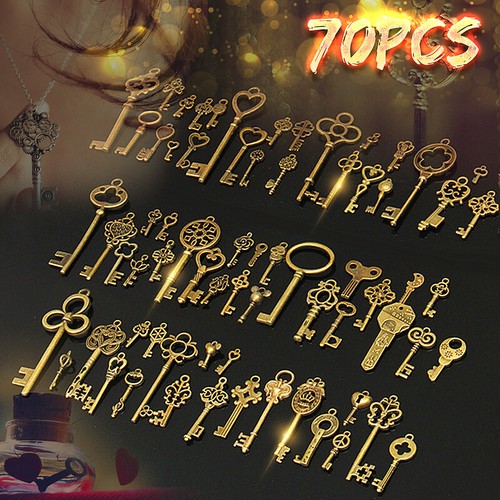70pc antique vintage keys - 70pc,