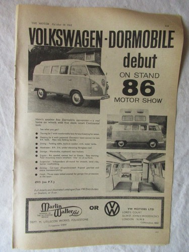 1961 print volkswagen vw - 1961,