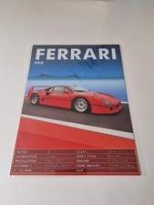 Ferrari, F40, Retro Metal Sign
