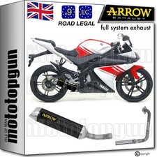 ARROW FULL SYSTEM EXHAUST OPEN RC THUNDER BLACK YAMAHA YZF R125 R-125 2010 10