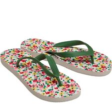 BNWT CATH KIDSTON Slydes Painted Pansy Flip Flops   Size 5 / 6