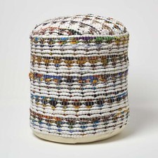 Handmade Pouf Ottoman Multi