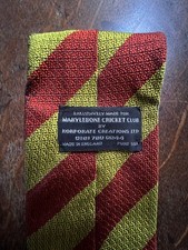 Marylebone Cricket Club  MCC Members Tie. Pure Silk. Genuine c2000