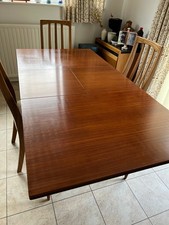 1960’s Mid-Century Modern extending dining table by White & Newton + 6 Chairs