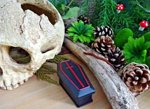Mini black coffin with - 1,