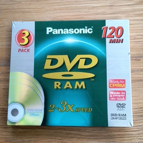 Panasonic dvd ram 7gb - panasonic, 120