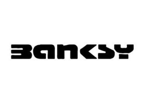 Banksy logo vinyl decal - banksy,