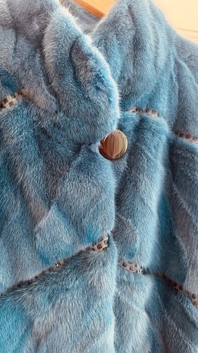 Mink fur mini coat - mink,