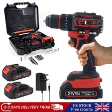 2 Battery 21V Cordless Drill