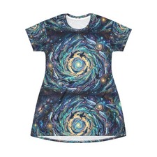 Galaxy Dolphin Spiral T-Shirt