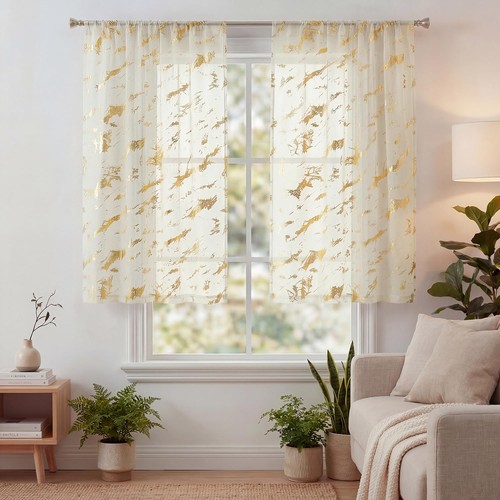 2pcs beige tier - beige, curtains