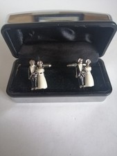 Silver Plated Groom Cufflinks