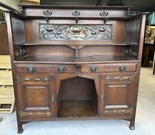 Shapland And Petter Arts And Crafts Oak Copper Sideboard Nouveau Mission Cornish