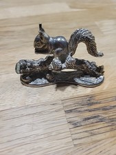 Silver coloured metal squirrel - metal,
