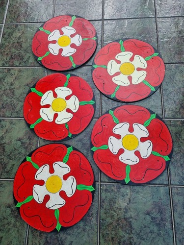 Tudor rose wood signs - tudor,