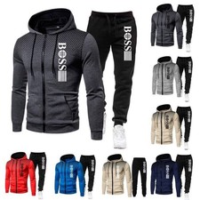 New Suit Mens Casual Sportswear Sets Jogging Suit Tracksuit Gym Sweat Sportswear