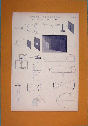 Original old antique print - original,