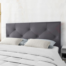 STOREX 24 inch Plush Fabric Padded Headboard For Devan Bed Bedroom 24 inch Hight