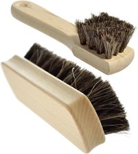 Set of 2 Natural Horse Bristle