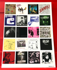 Punk/New Wave Cover Art Collage PICTURE / PRINT 10.5" x 8"Features 20 Records #5