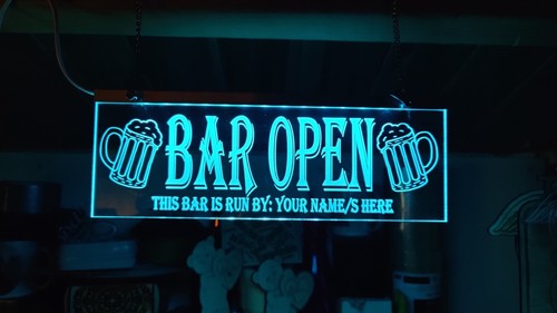 Man cave bar - sign,