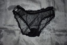 New sexy sheer panties in black waist  24"/30"  J  64