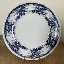 Antique Victorian , Fenton Pottery Company Dinner Plate, Floral, 27cm