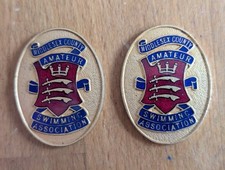 2 x 1950's Middlesex County Amateur Swimming Association Medals