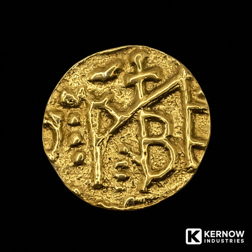 Anglo saxon gold coloured coin - saxon,
