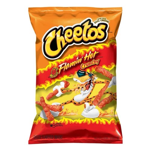 Cheetos crunchy flamin - cheetos,