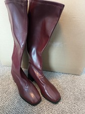 Shein Burgundy Faux Leather