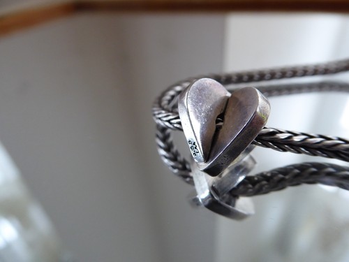 Trollbeads double heart silver - trollbeads,