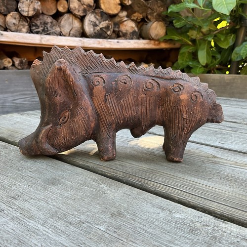 Vintage naive folk art ceramic - folk,