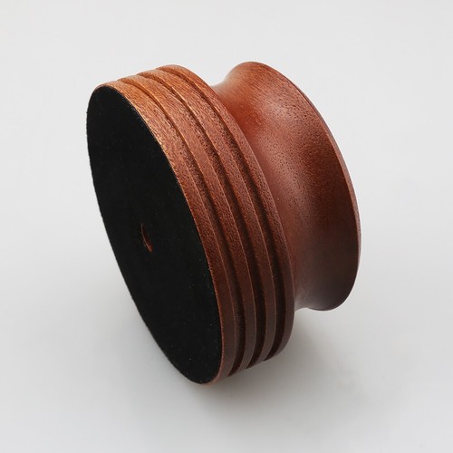 Retro wooden record weight - wooden,