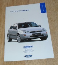 Ford Focus Brochure 1998  Zetec 2.0 Ghia 1.8 TDDI LX 1.6 CL 1.4 16v